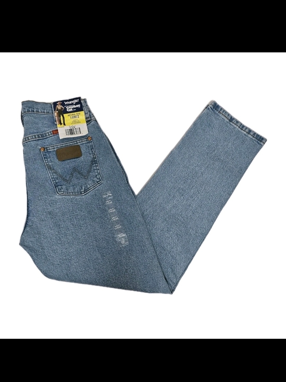 New Wrangler Cowboy Cut 14 MWZ High Rise 11x32 Jeans Women Size 10 Tapered Leg - Picture 6 of 16
